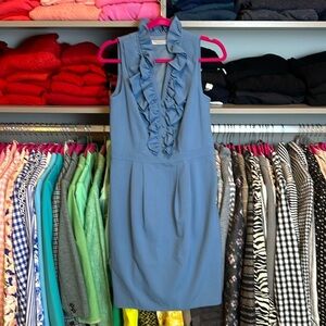 Mark New York blue ruffled sleeveless dress size 4